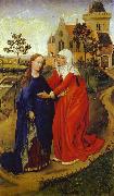 Rogier van der Weyden Visitation of Mary  e oil painting on canvas